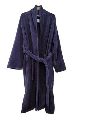Vintage Turkish Towel Men's Bath Robe Terry Cloth 100% Cotton Heavy Thick